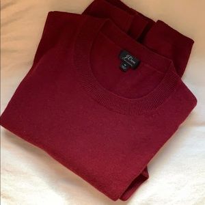 J.Crew cashmere burgundy sweater